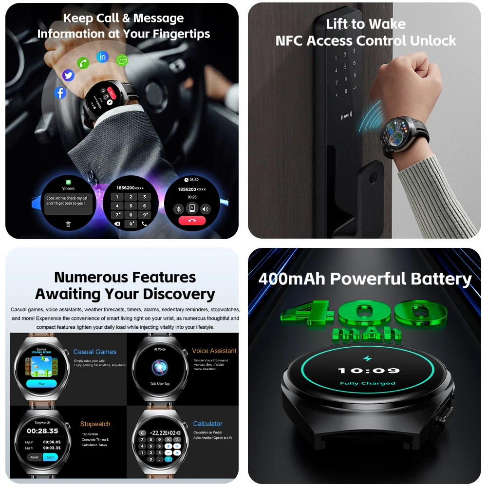 TWS 2-in-1 Smart Watch with Headphones Sports Play Music Bluetooth Headset Call Men Health Monitor NFC Women Smartwatch Earbuds