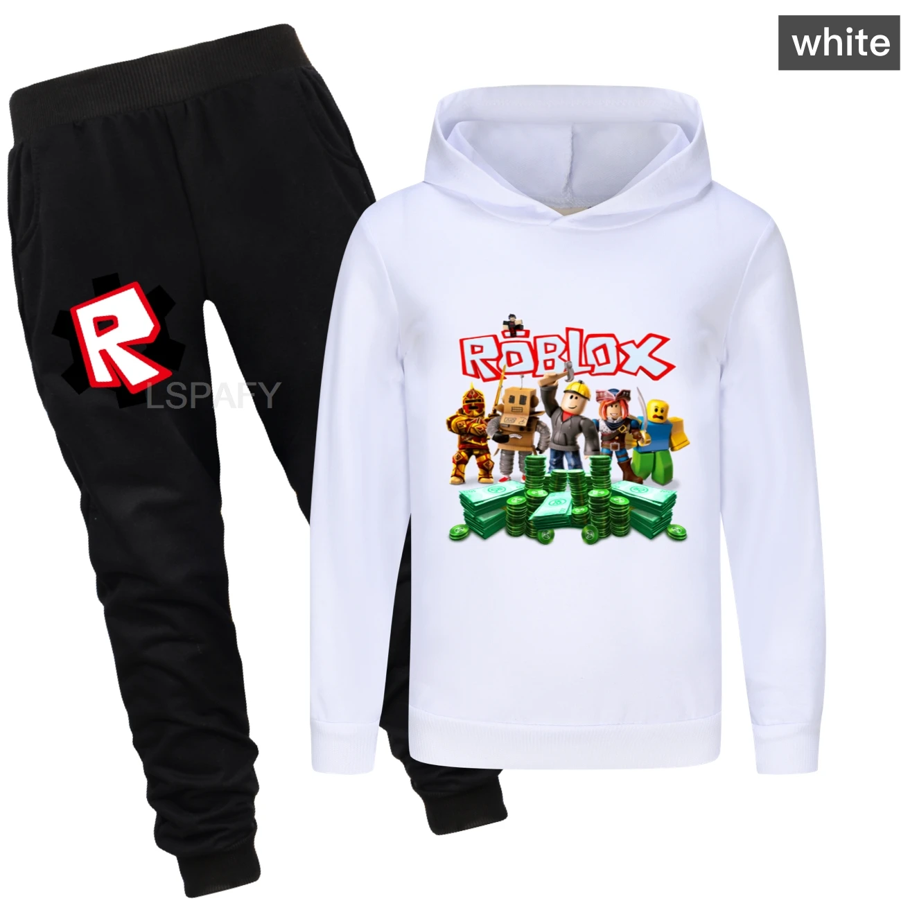 جديد الاطفال ملابس طفل الفتيان ROBLOX لعبة رياضية القمم السراويل 2 قطعة الأطفال الصبي ربيع الخريف وتتسابق الفتيات مجموعات 2-15 سنة