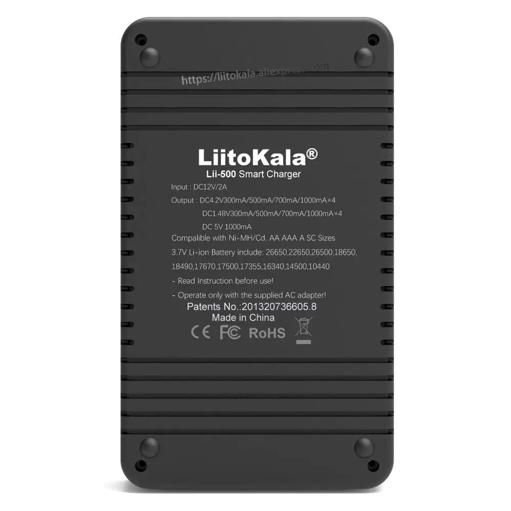 Liitokala Lii-500 Lii-PD4 Lii-500S Lii-600 LCD 3.7V 18650 18350 18500 21700 20700 14500 26650 AA نيمه ليثيوم شاحن بطارية