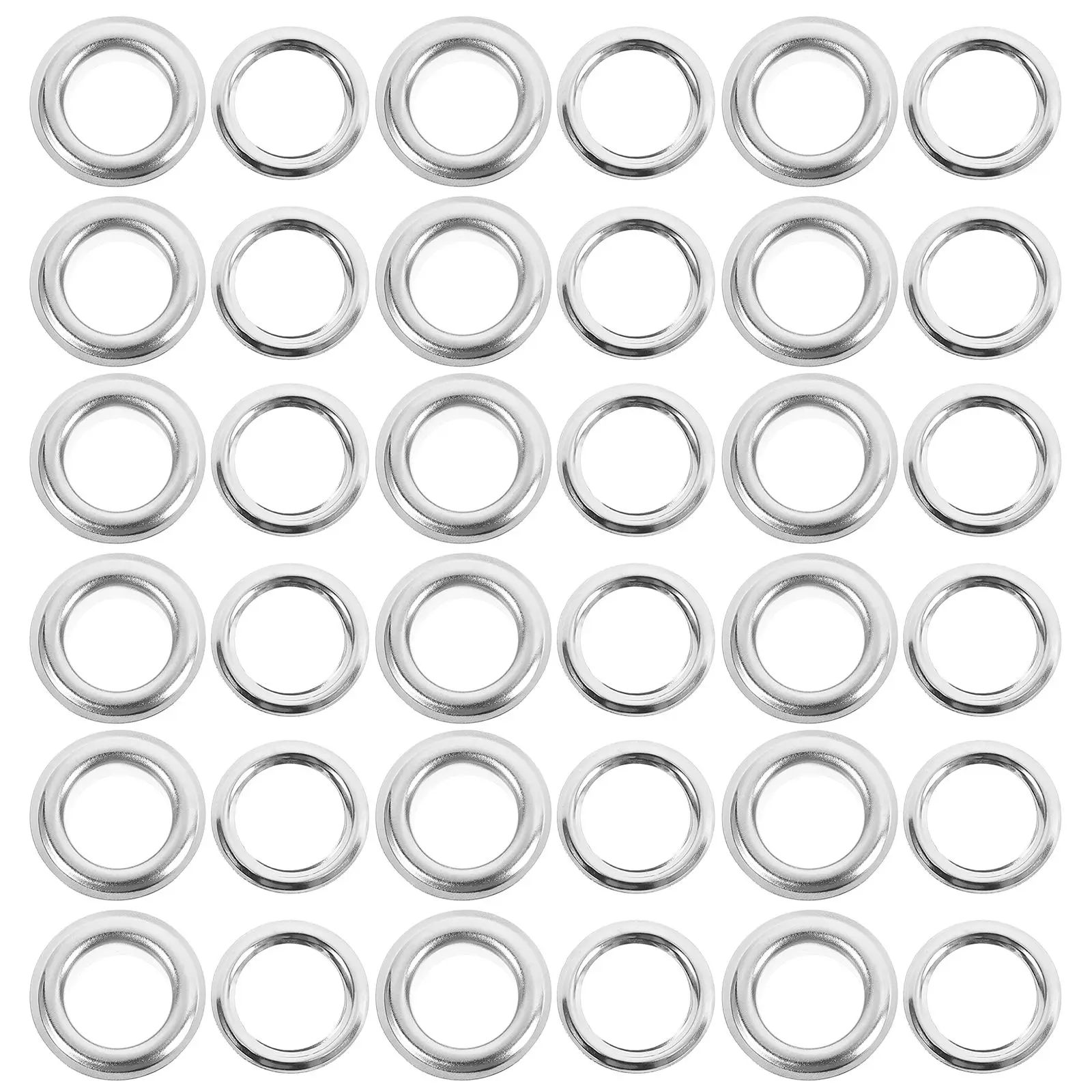 

Stainless Steel Grommets Rivet Eyelets Silver Craft Tarpaulin Button Eyes Crochet Kits Alloy Smooth Finish