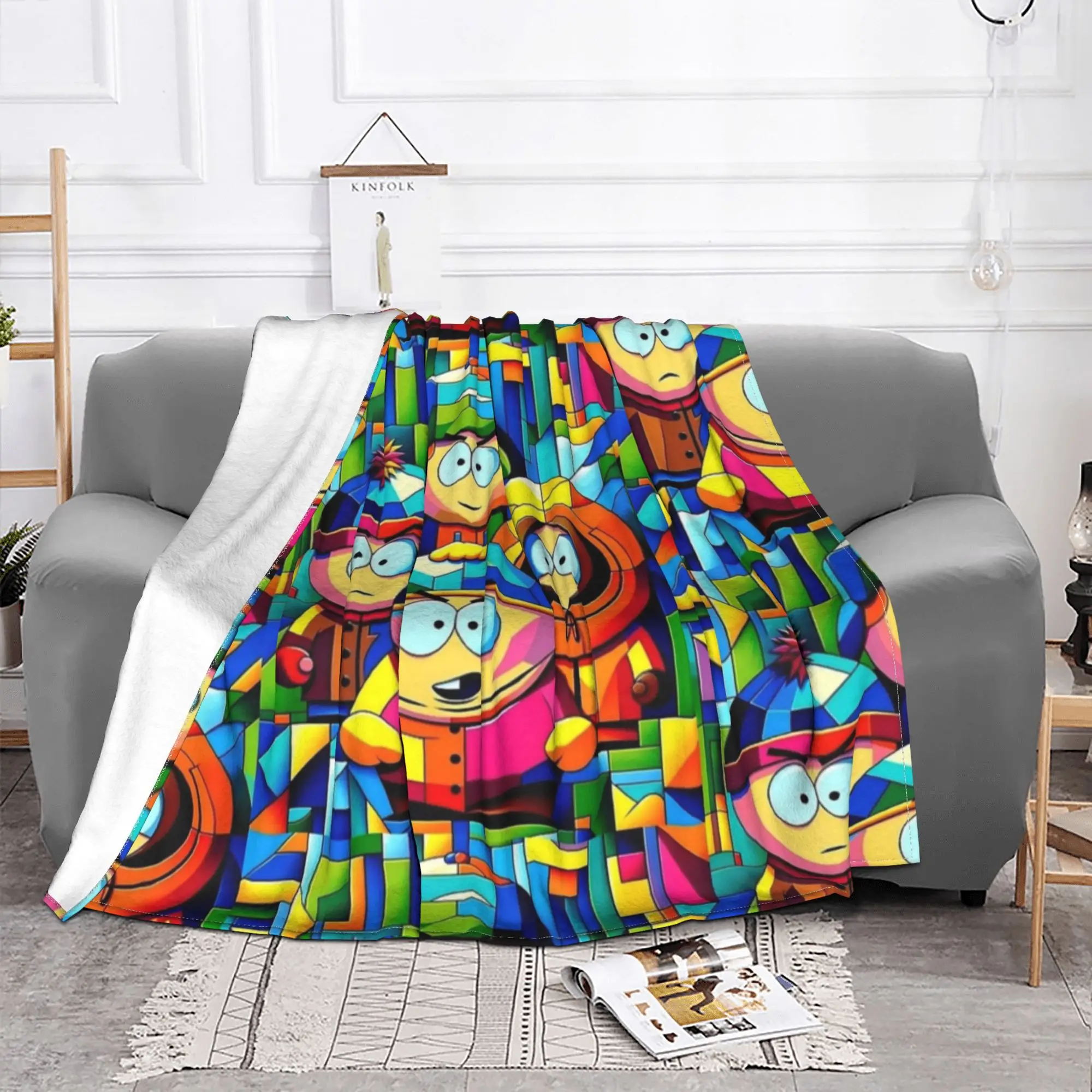 South Boys Kenny  Blanket Southparkk Cartoon Flannel Novelty Warm Throw Blankets for Home Textile Decor