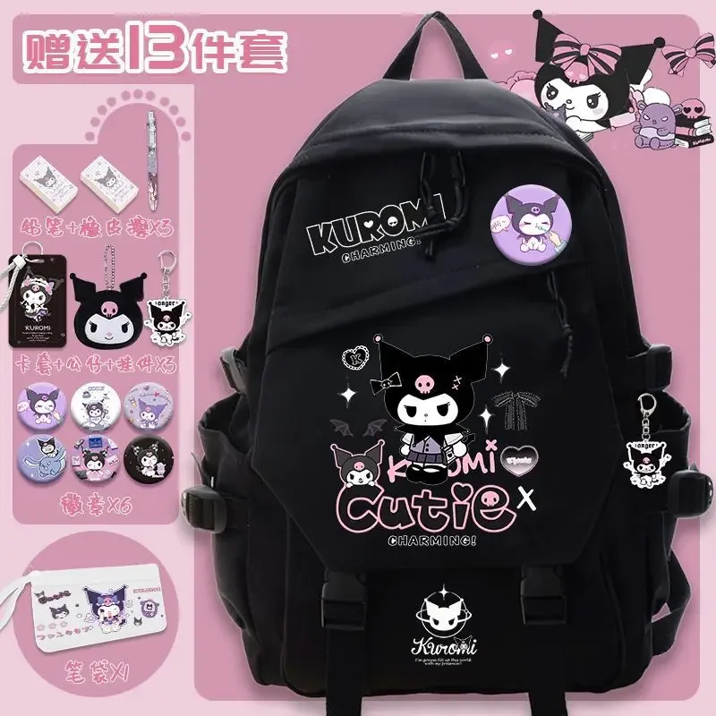 Sanrio New Clow M Backpack Girls' Large Capacity Student Fashion Cute Schoolbag Simple