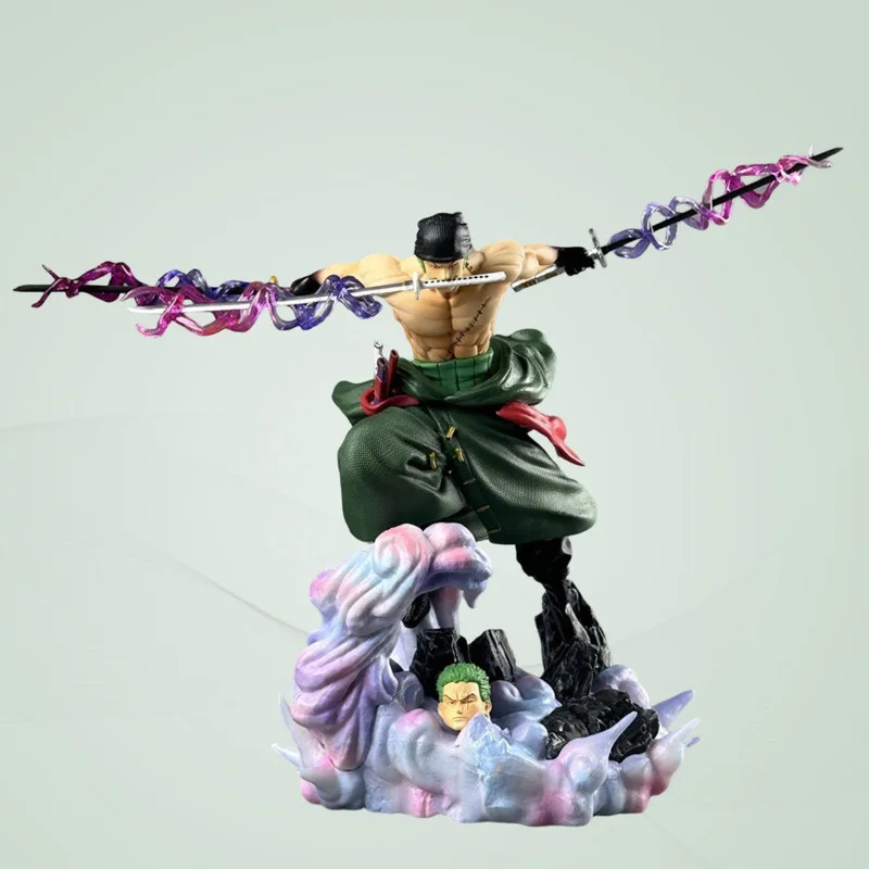 

Фигурка GK Zoro из One Piece, модель аниме-персонажа Зоро в кимоно, плавающего в огненном море Онигашима (Онизамэ)