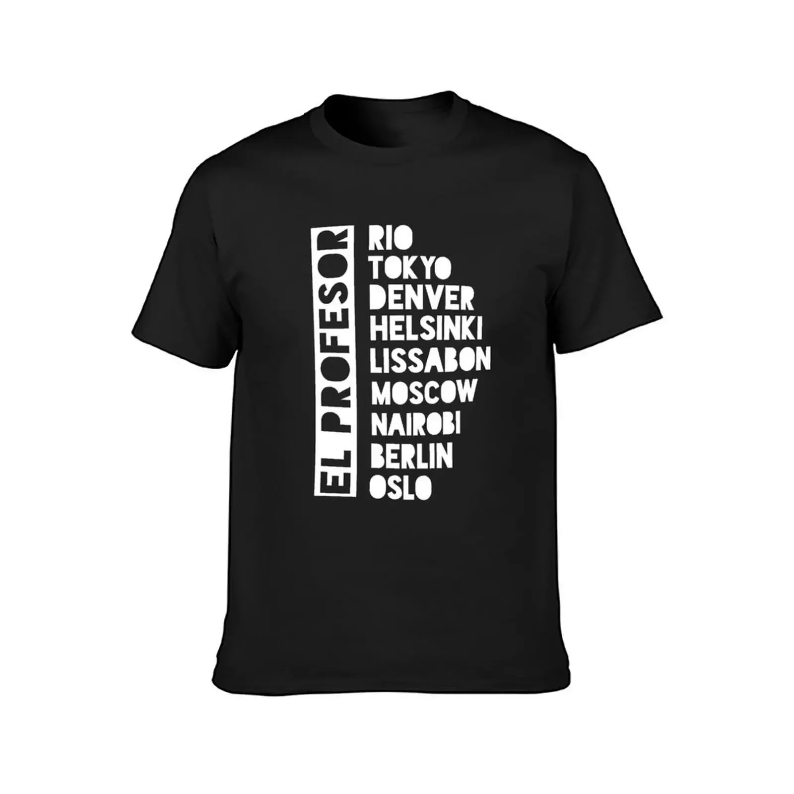 El Profesor White Text Premium T-Shirt man t shirt vintage t shirts for men