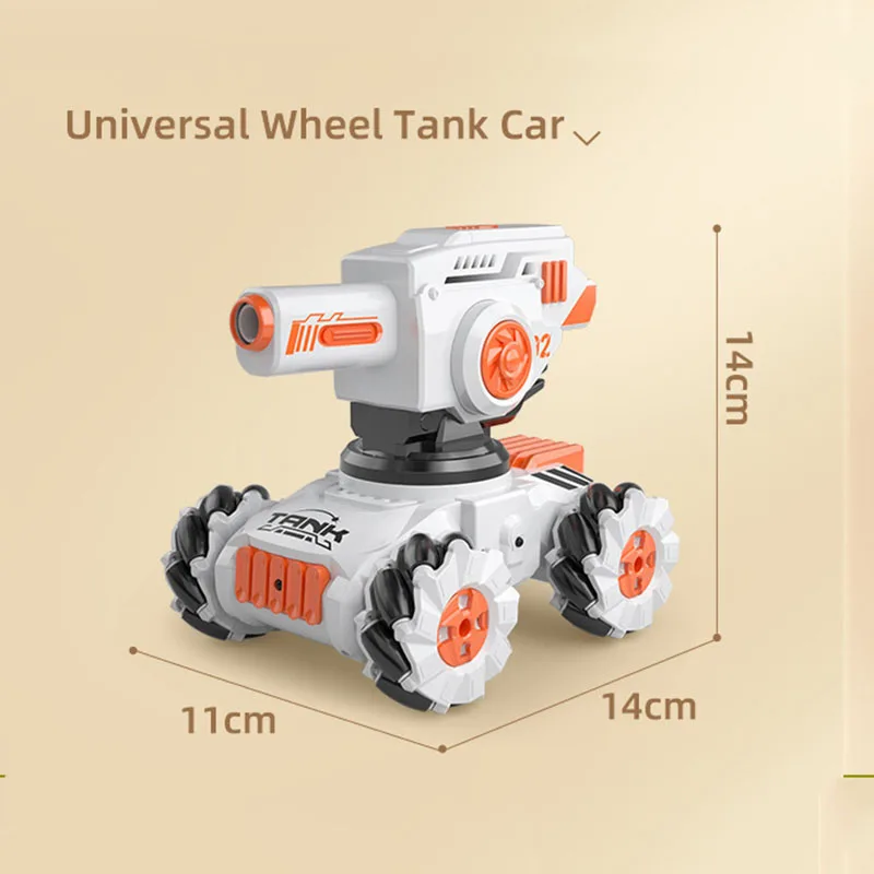 Mini Afstandsbediening Tank Gebaar Controle Multifunctionele Gevechtstank Auto Crawler Waterbom Tank