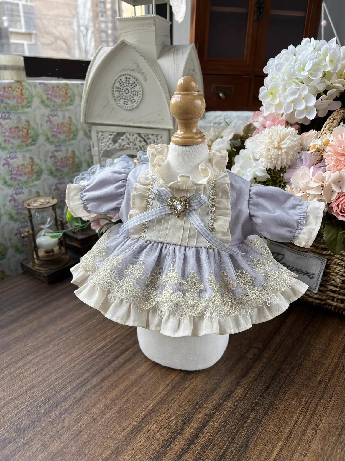 Originale fatto a mano fiaba Lolita vestito da principessa vestito per 20cm 30cm 40cm bambola giocattolo gonna vestiti Costume Cosplay carino D