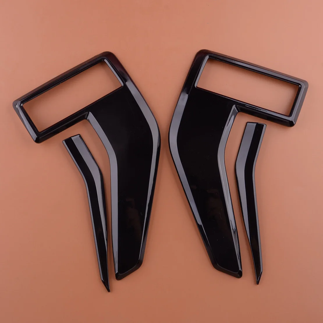 

1 Pair Car Front Fender Side Vent Decoration Cover Trim Bezel Fit for Ford F150 2021-2022 Black ABS Plastic