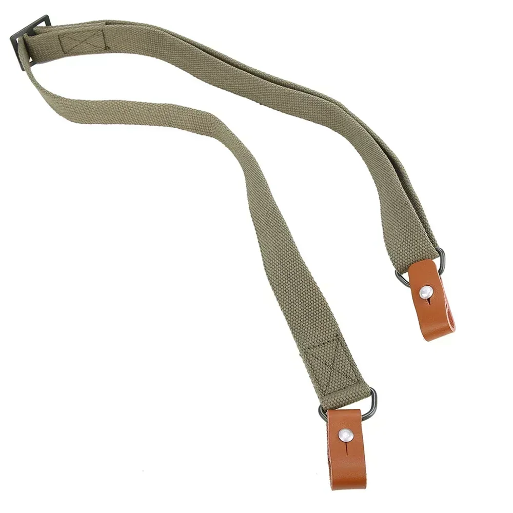 Verstellbarer Gürtel Outdoor Survival Original Gewehrriemen Airsoft Jagd Schießsport Leder Zweipunkt-AK-Gewehrriemen Jagdzubehör – Detail 5
