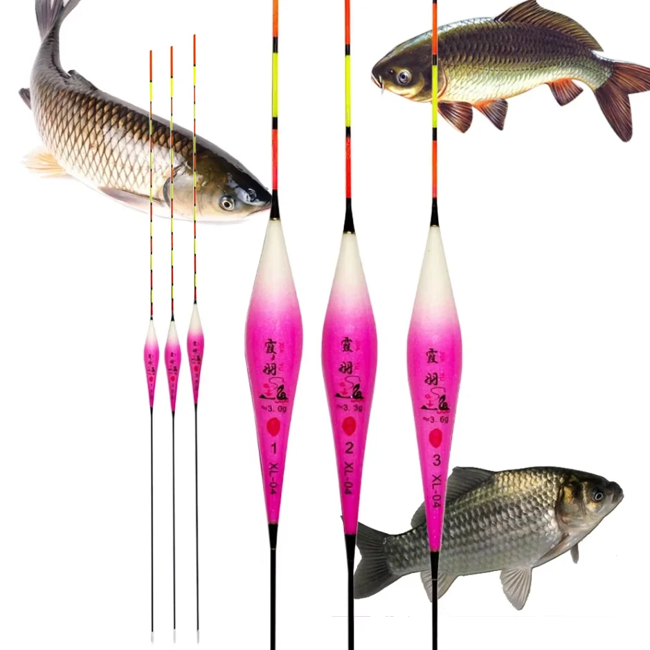 3pcs/Set Nano Fishing Float Fishing Tool Tackle Composite Big Buoyancy Fishing Bobber Stable Vertical Buoy Fresh Water Tools