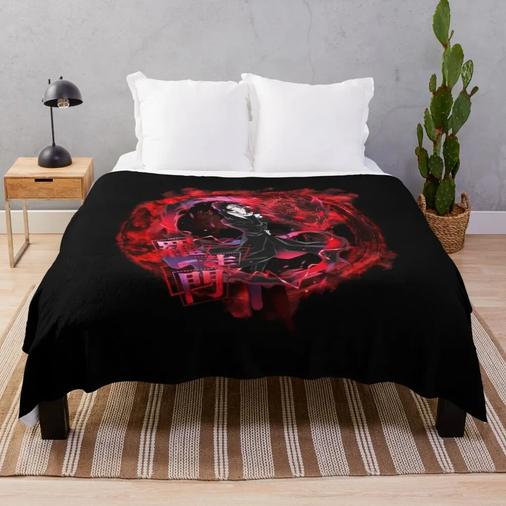 Akutagawa Ryuunosuke red / black Throw Blanket cosplay anime Extra Large Throw Sofa Flannel Kid'S Blankets