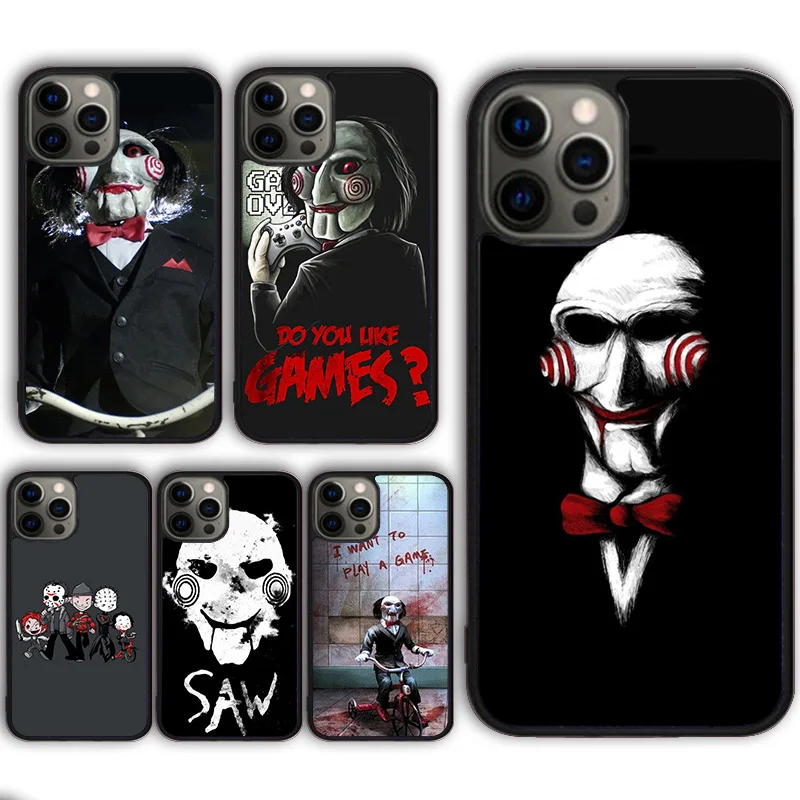 Jigsaw Saw Phone Case Cover for iPhone 16 15 SE2020 13 14 11 12 Mini Pro Max 6 7 8 Plus  coque fundas Shell