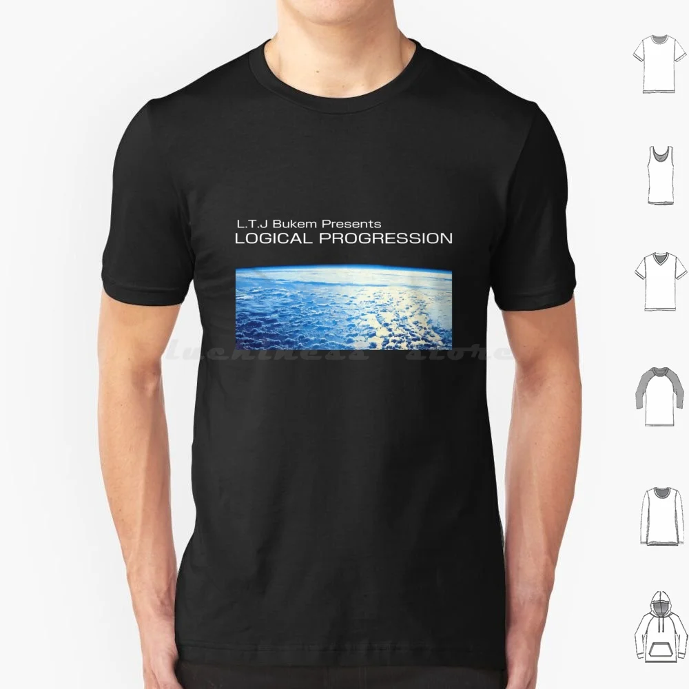 Ltj Bukem presenta progresión lógica Essentia camiseta tamaño grande 100% algodón cantante Songer escritor de canciones vocalista cantante de banda