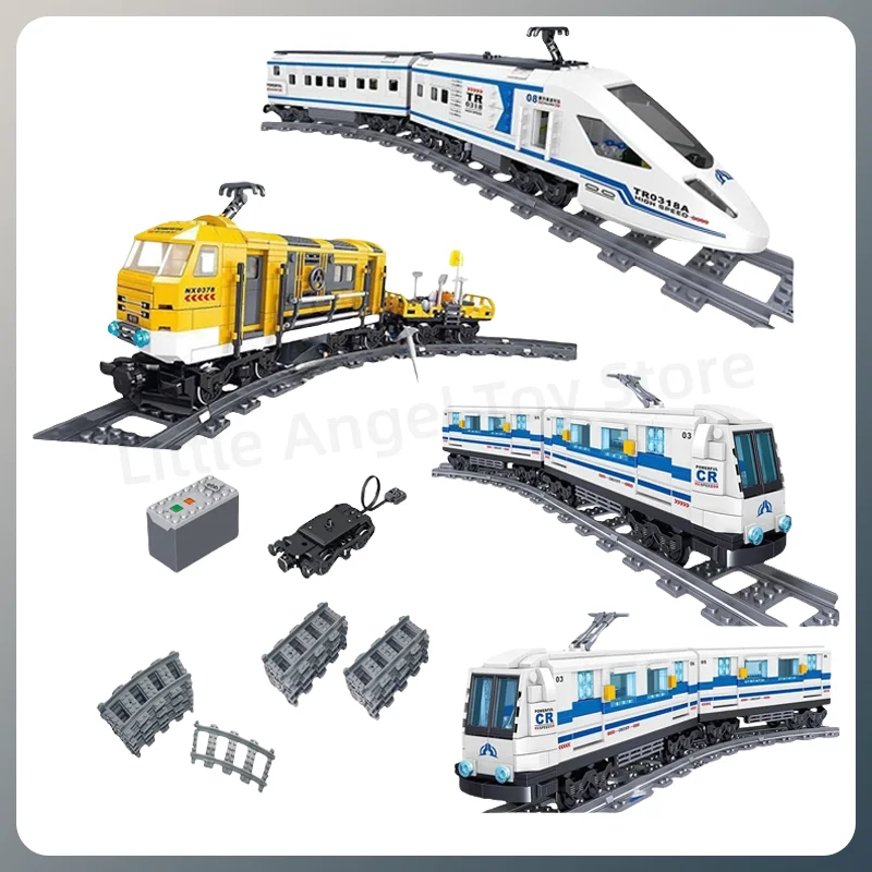 

Deluxe Railway Model Puzzle Toy: Build Your Own High-Speed Train with Blocks