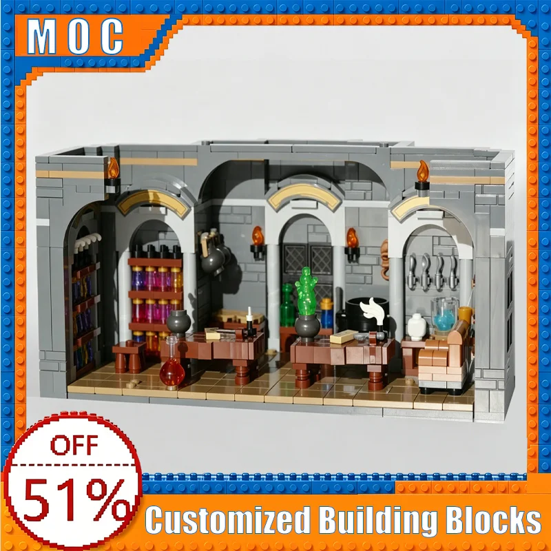 

708Parts Magical Potions Classroom Building Blocks Model Assembly Educational Toy Customize Creative Collection Birthday Gifts