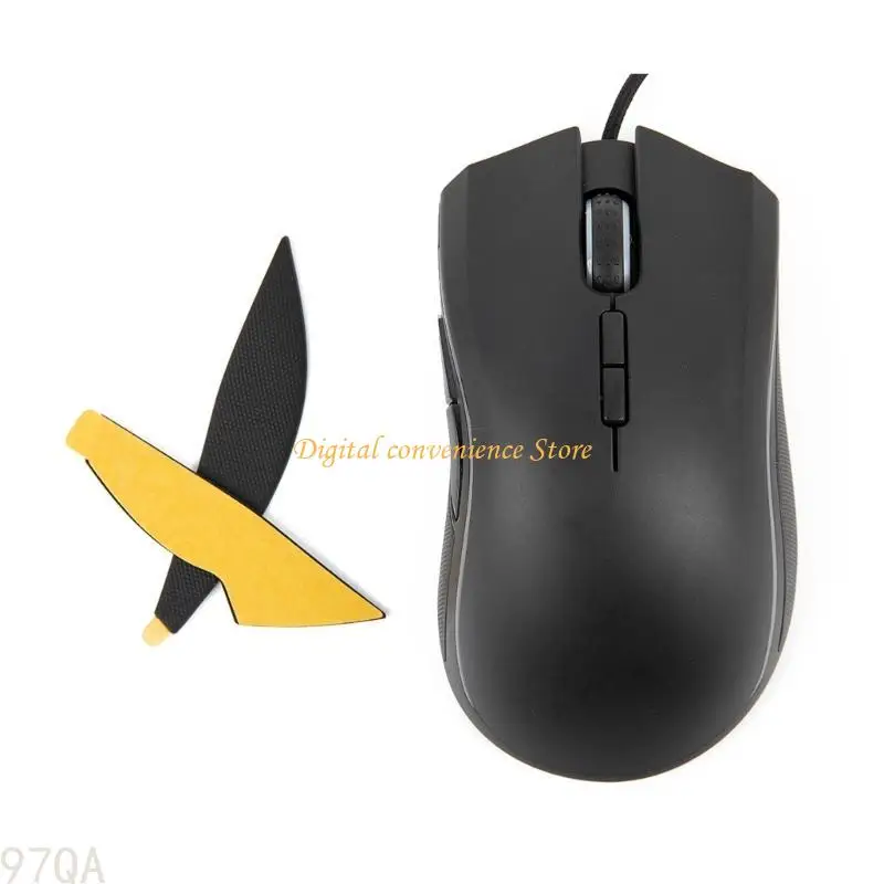 97qa DIY Mouse Sticle Autocollants Anti-Slip Pad sans souris pour