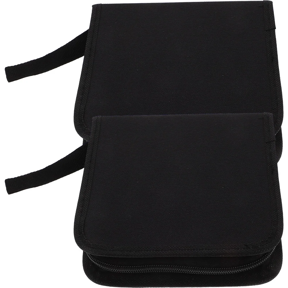 

2 Pcs Storage Mini Binder Polypropylene Fabric Dvd Case Portable Disc Bag Holder Portable Disc Bag Black 40 Pieces