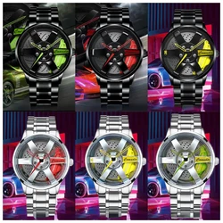 Automatic Movement Quartz Watch for Men 30-Meter Waterproof Wheel Style Non-mechanical Tide New Business Relogio Masculino Gift