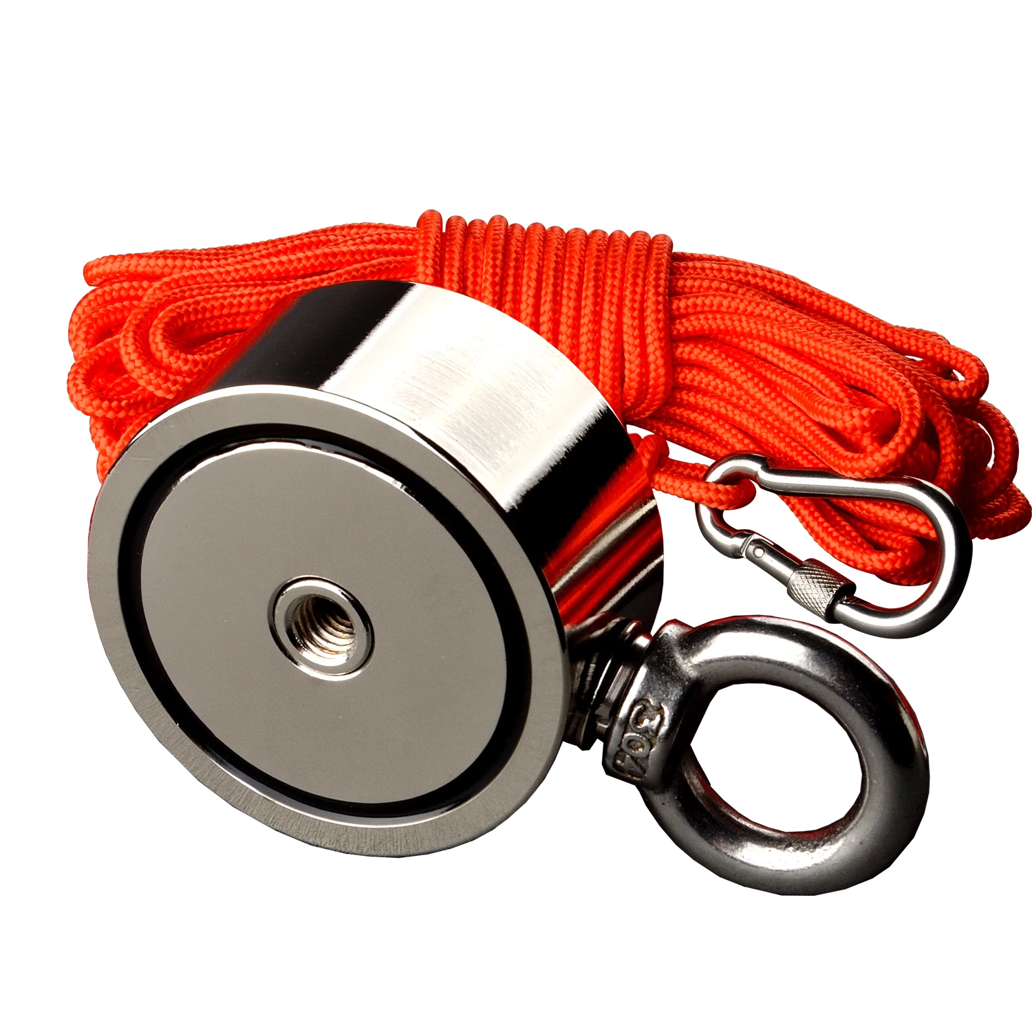 Strong Neodymium TWO Side 150/250/350KG Searching N52 Magnets 15M Rope  Salvage Fishing Magnetic Material Base holder