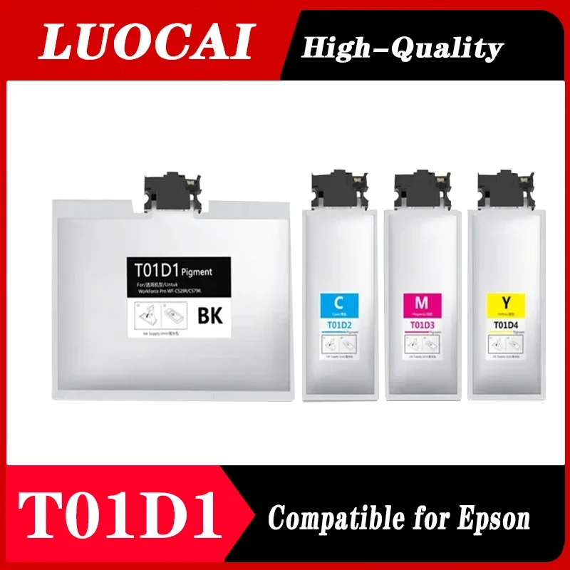 860ml T01D1 T01D2 T01D3 T01D4 Ink Cartridge Pigment Ink For Epson WorkForce Pro WF-C529RDTW WF-C579RD2TWF WF-C579RDTWF Printer