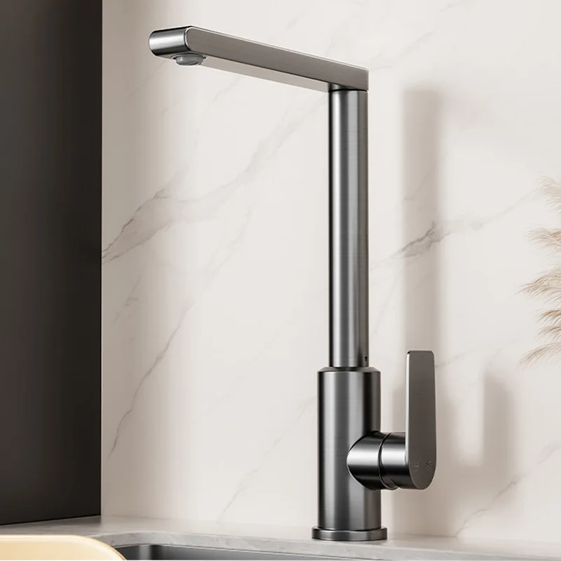

for kitchen splash proof faucet rotatable household grey dishwasher mixer tap hot and cold water kitchen sink faucet with