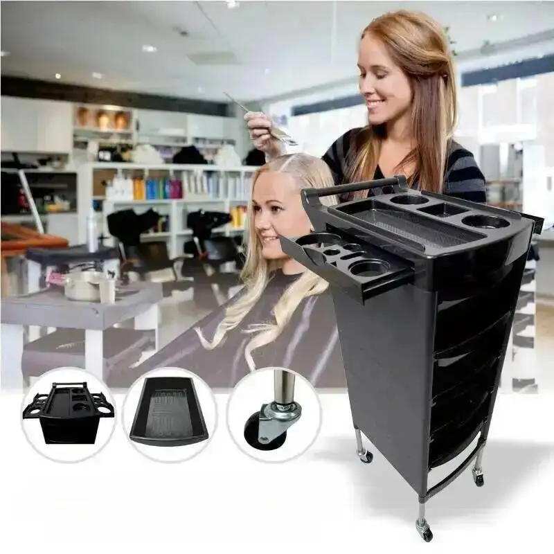 Beauty Manicure Hairdresser Salon Pedicure-trolley Furniture Professional Aesthetic Auxiliary Trolleys Offer Drawers Organizers
