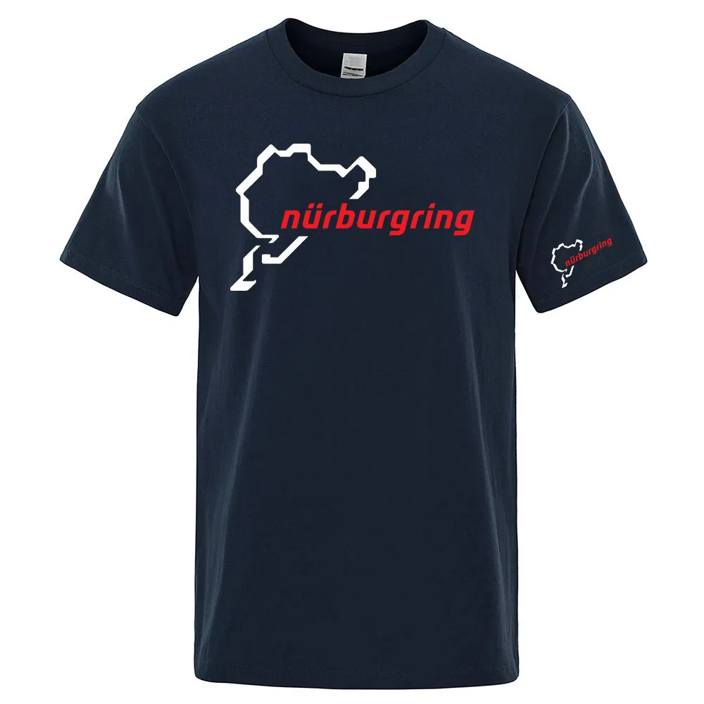 2026 The Racing Track Nurburgring Logo Print Solid Color Ultra-light Men's Quick-drying Breathable Sweat-wicking Fitness T-shirt