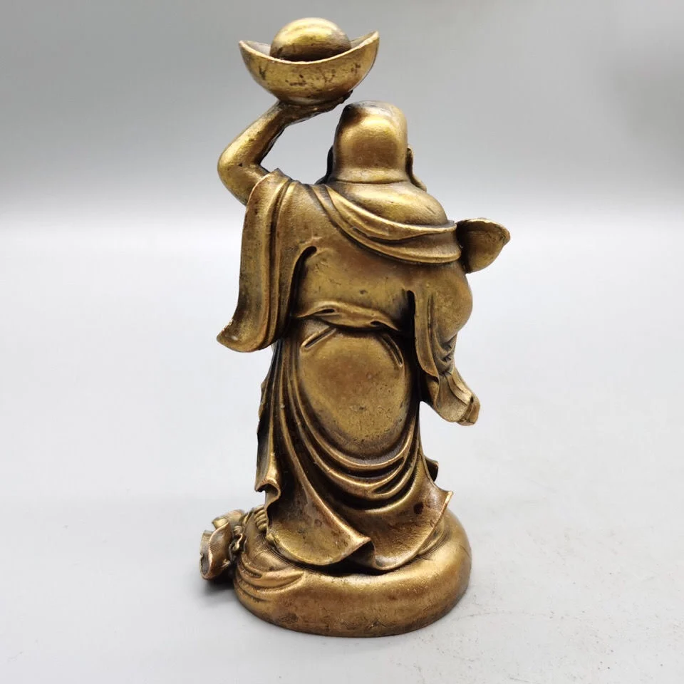 Copper ingots, Maitreya Laughing Buddha, Fortune Brass, Maitreya Buddha, Brass Buddha statue, home