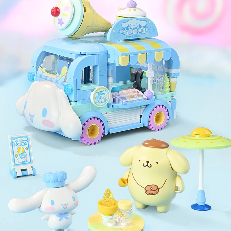 وحدات بناء الأسرة MINISO-Sanrio للأولاد والبنات ، ألعاب تعليمية ديي ، زخرفة اللغز ، هدية الأطفال