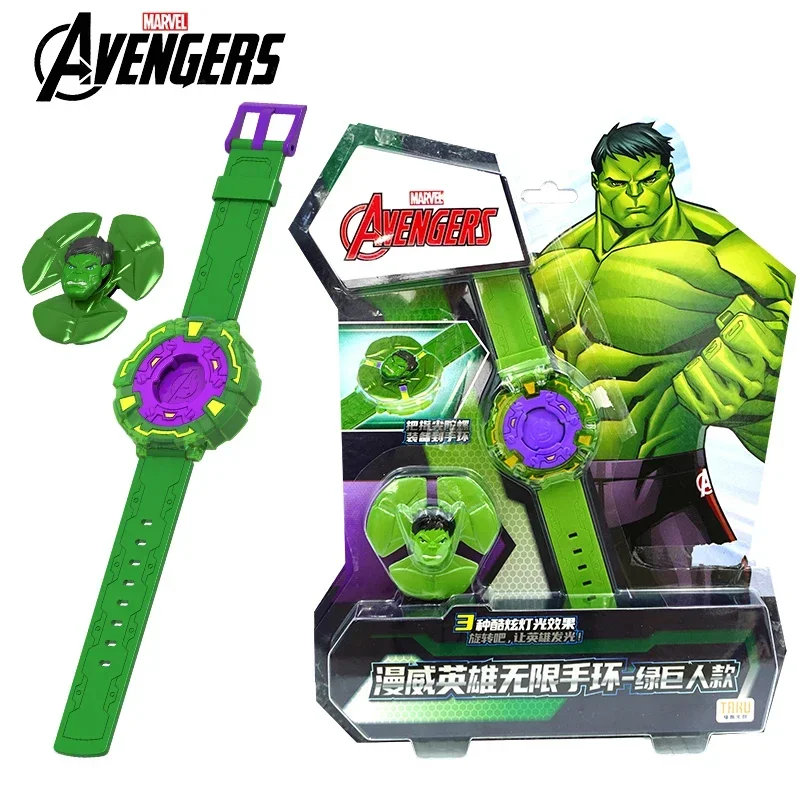 

TAKU New Fidget Spinner Wristband Marvel Avengers Hulk Style 2Pcs Three Kinds of Glare Movie Peripheral Toy Boy Birthday Gifts