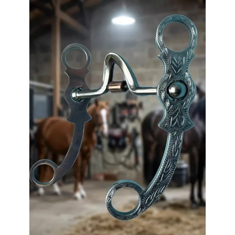 Stainless Steel Horse Mouth, Aluminum Mouth Mouth, Horse Bit, H-shaped Armature, Western Saddle Accessories, Harness Supplies