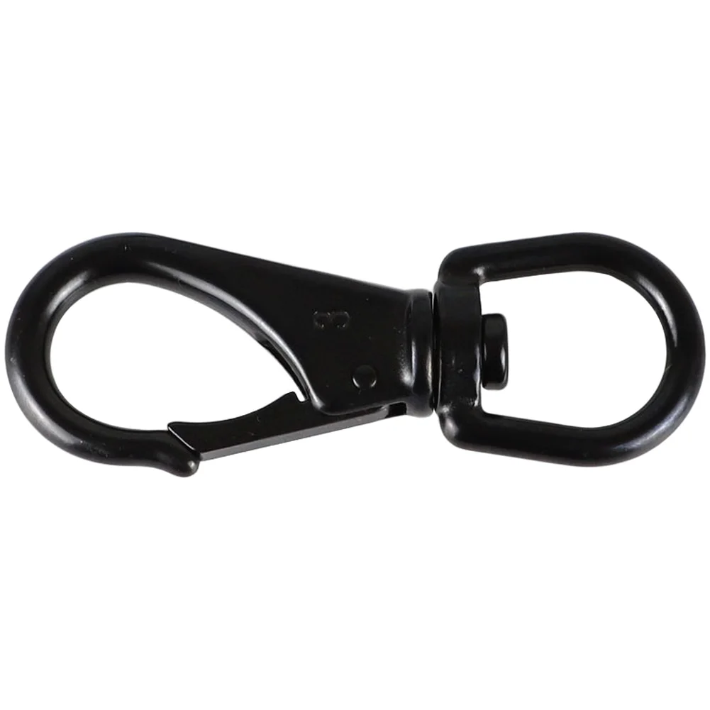 Black Oxidized 304 Stainless Steel Rotating Swivel Keychain Snap Hook for Dog Leash For Diving Outdoor Use 69mm 88mm 100mm 118mm