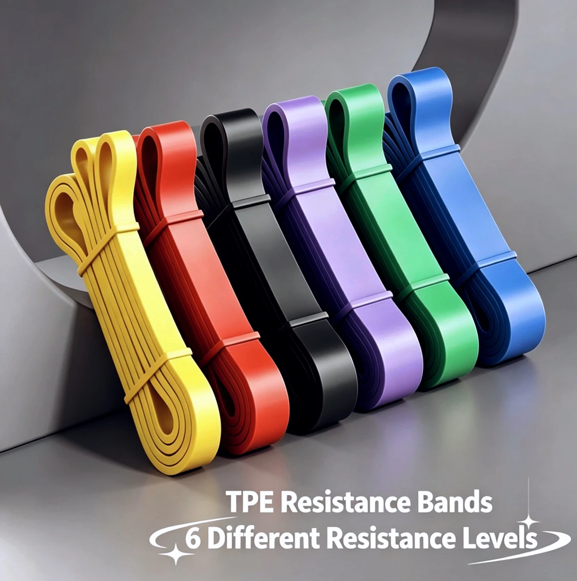 Pilates And Yoga Difference - TPE Resistance Bands 6 Levels Different