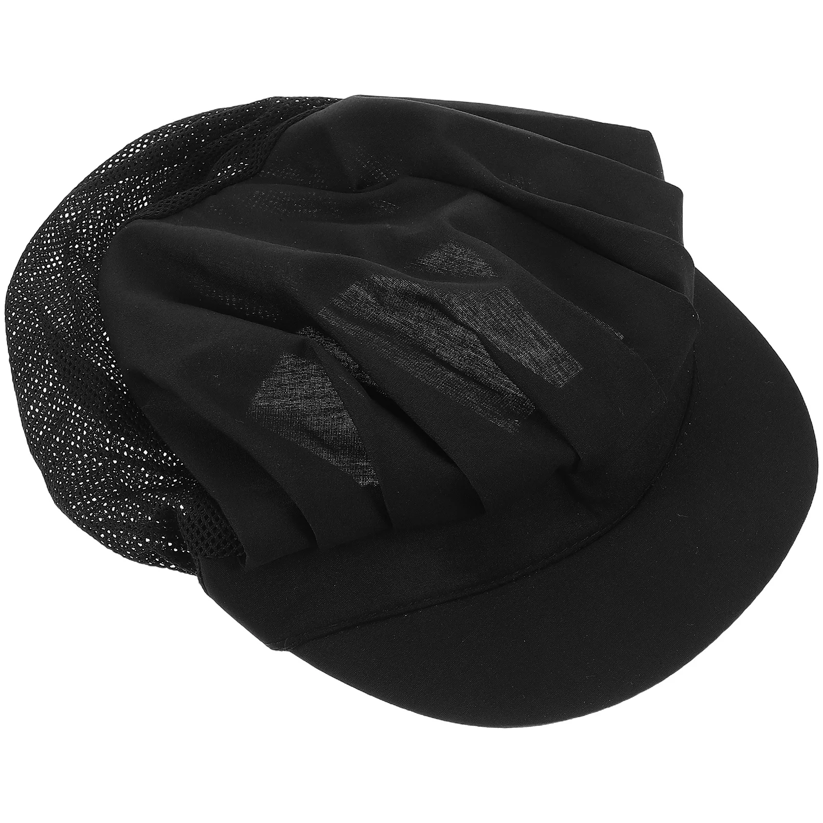 

4Pcs Adjustable Chef Hats Kitchen Cooking Caps Half Mesh Fabric Hair Nets for Food Service Bakers Chefs Unisex