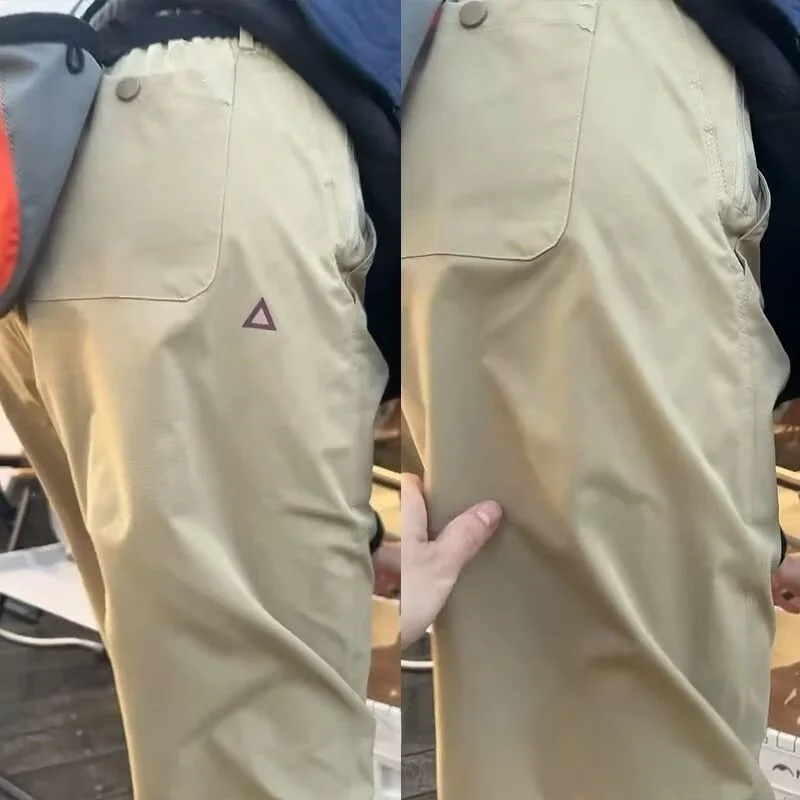 

Loose Casual American Workwear Pants High Waist Straight Leg Polyester Fiber No Ironing Needed for Men And Women