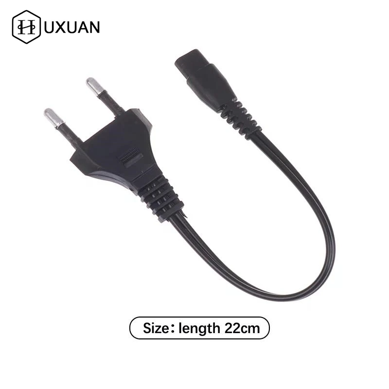 EU-stekker Oplaadkabel met dubbel gat 220V 110V Direct opladen Zaklamp Oplader Netsnoer Zaklampaccessoires