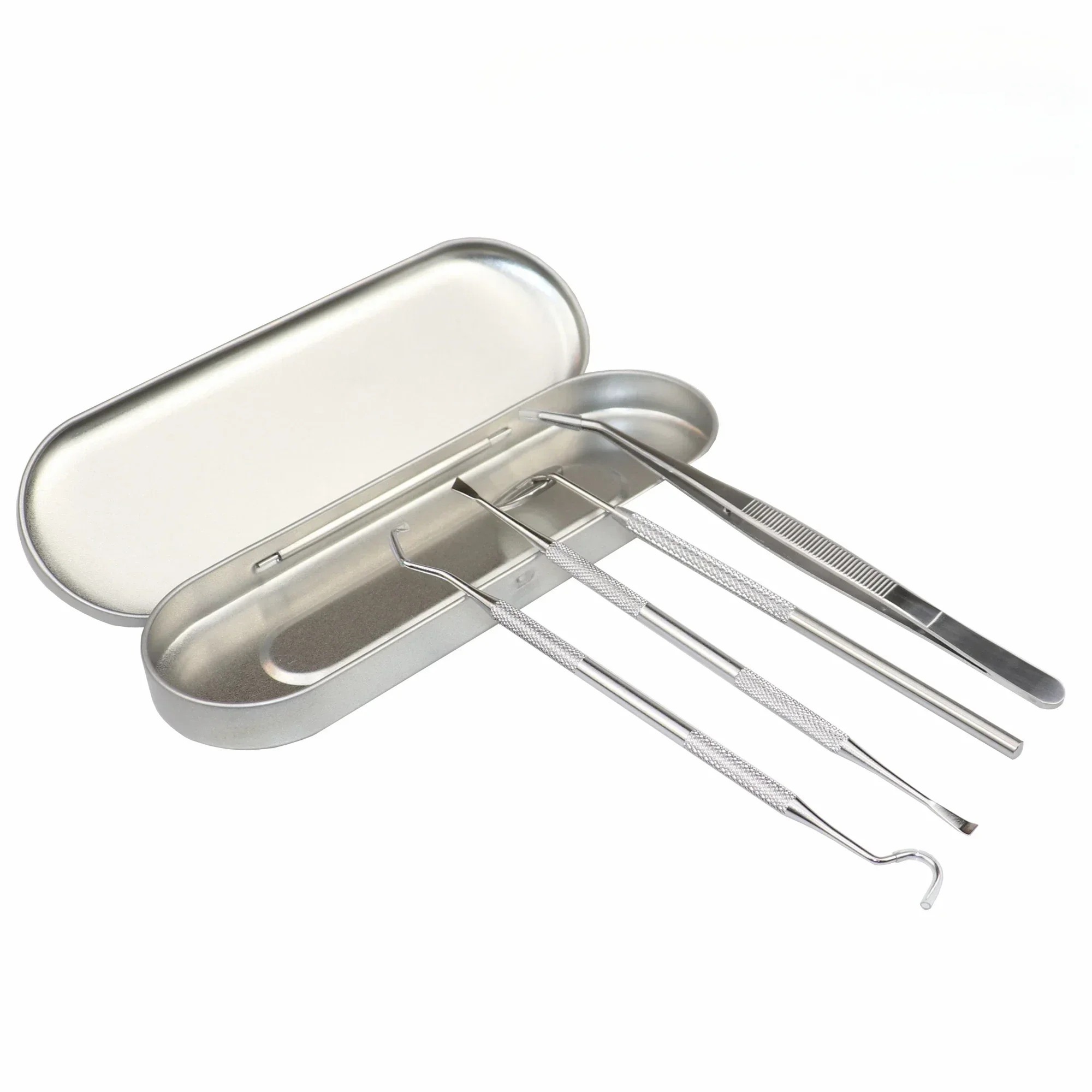 Dentals Examinations Set Teeth Cleanings Explorers Probe Mirror Tweezers Instruments Kit Stainless steel 304