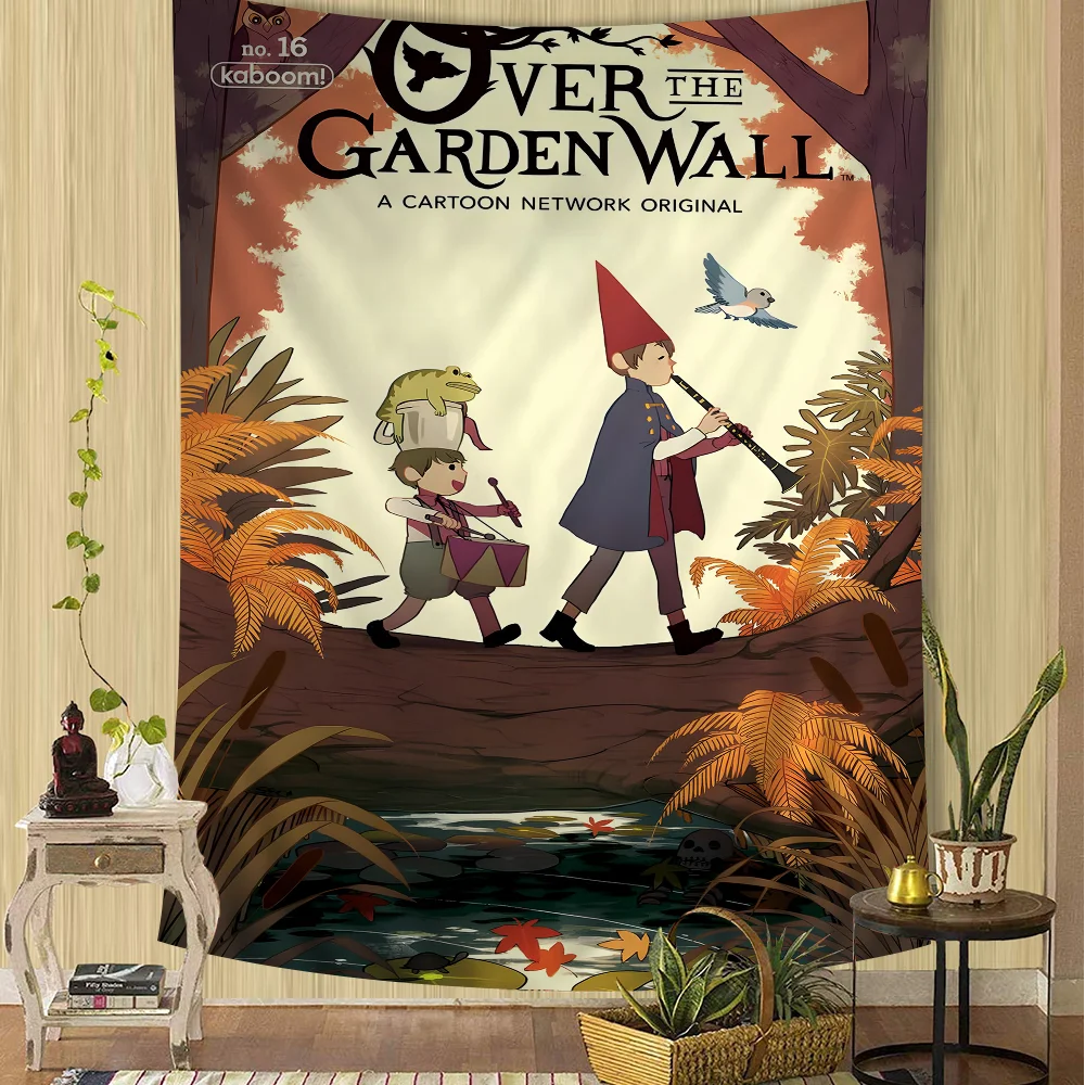 Cartoon O-Over the G-Garden W-Wall Anime arazzo appeso tarocchi Hippie tappeti da parete dormitorio Home Decor