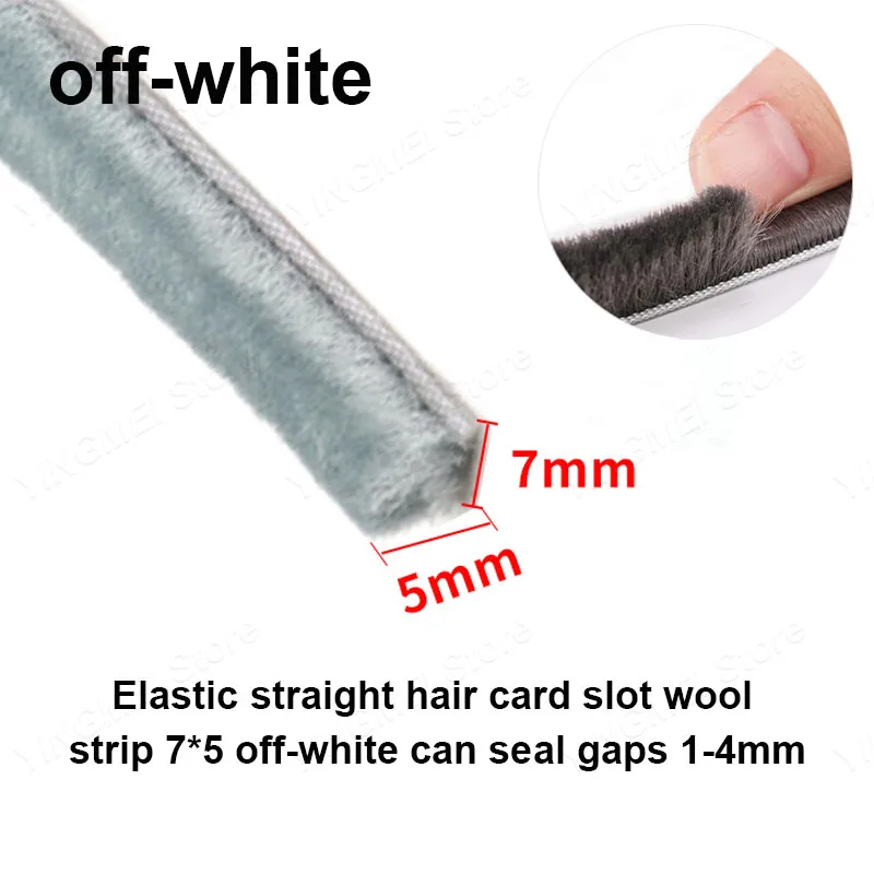 Brosse D'étanchéité Auto-adhésive 5 M – Pour Portes Et Fenêtres – Polypropylène