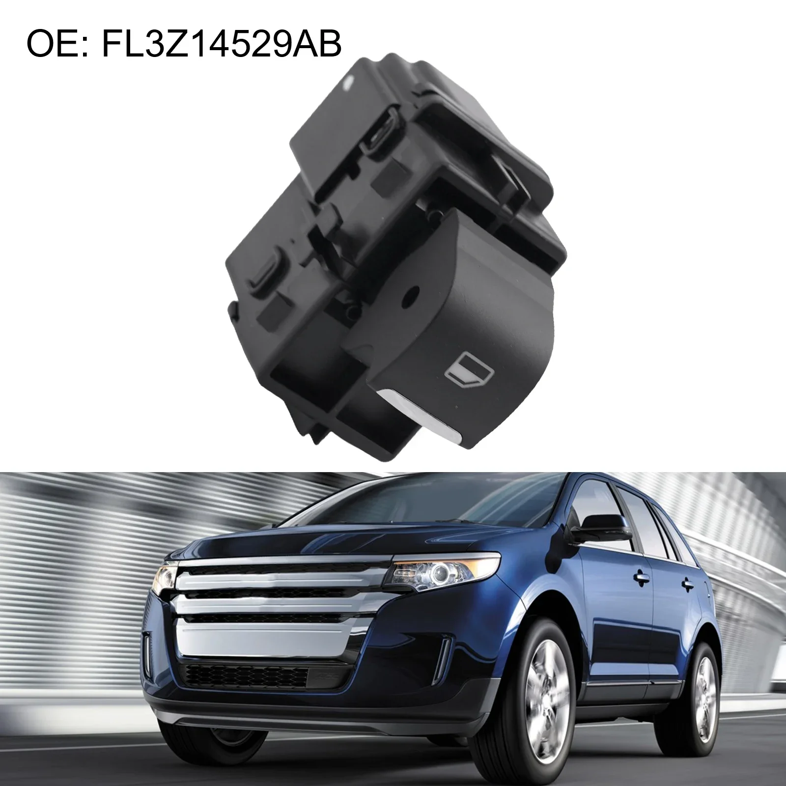 Galss Switch Door Window Switch ABS Black Interior Parts Car Accessories High Quality New For Ford F150 2015-2020