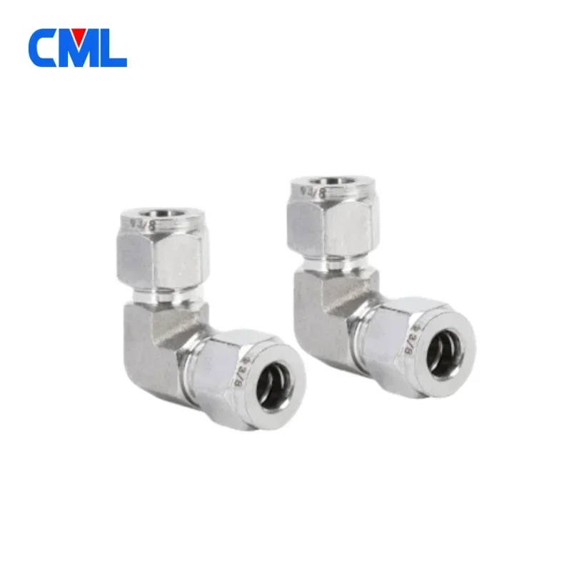 304 316L Stainless Steel Forged Elbow Double Ferrules Union Elbow 1/8