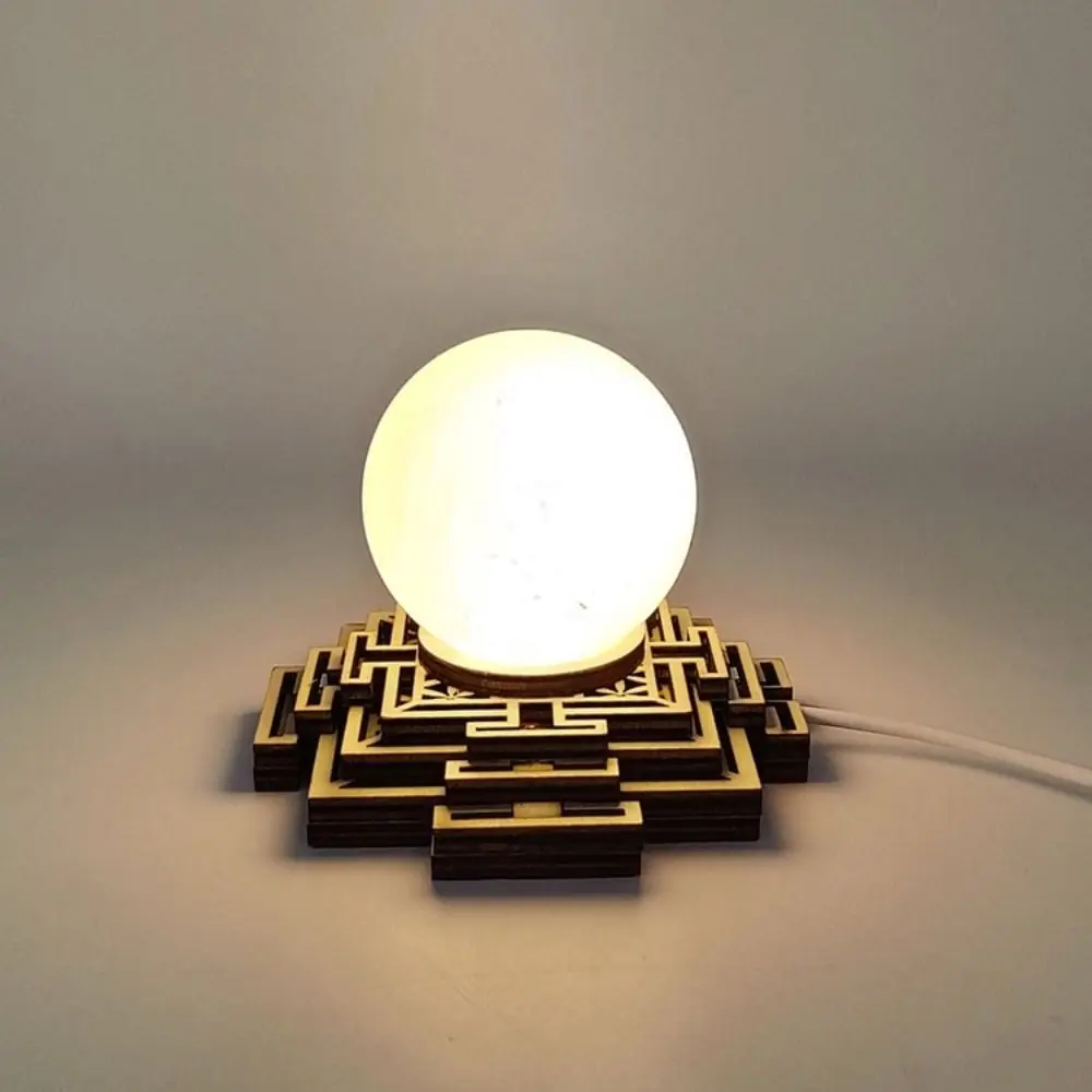 Bracket Quadrangle Tower Shape Quartz Crystal Ball Stand Crystal Ball Base Home Decoration Natural Stones Sphere Holder