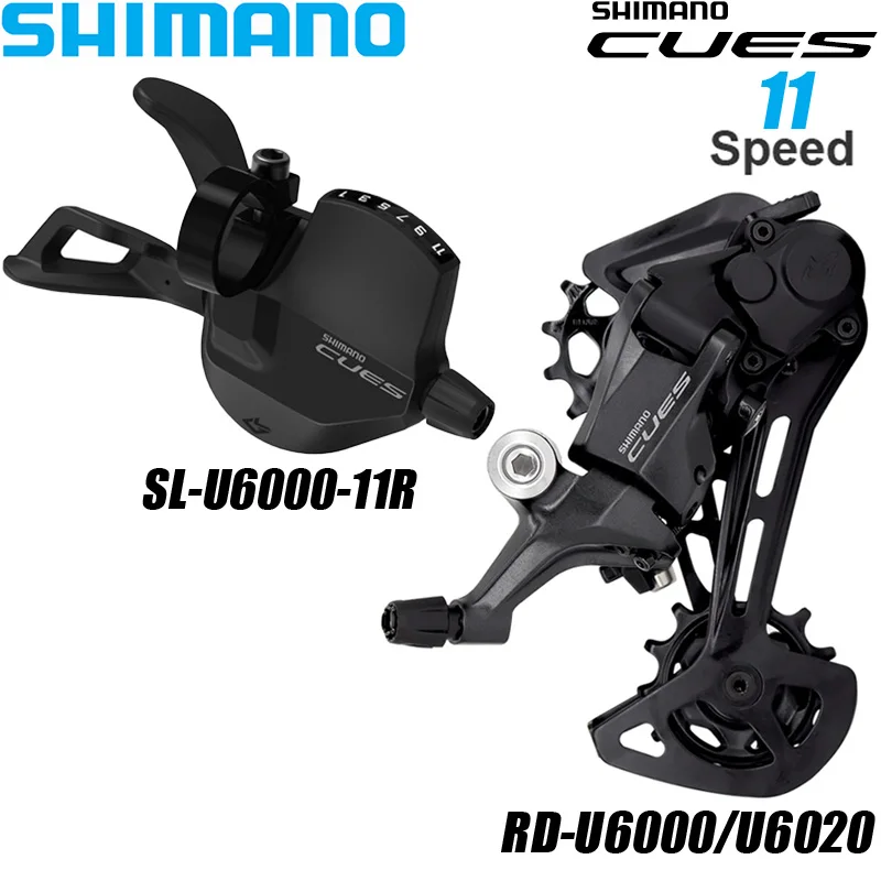 SHIMANO CUES U6000 11 Speed Shift Lever U6000-11R Rear Derailleur RD-U6020-11 RD-U6000 11V 11S Group for MTB Mountain Bike Parts