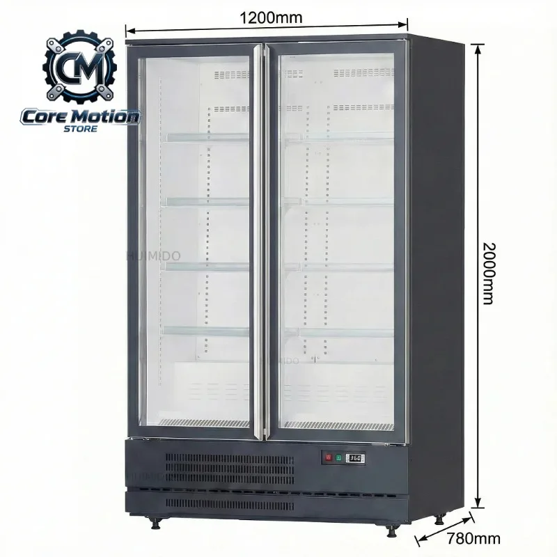 =Commercial Vertical Display Freezer with Sliding Glass Door Refrigeration Equipment Fridge