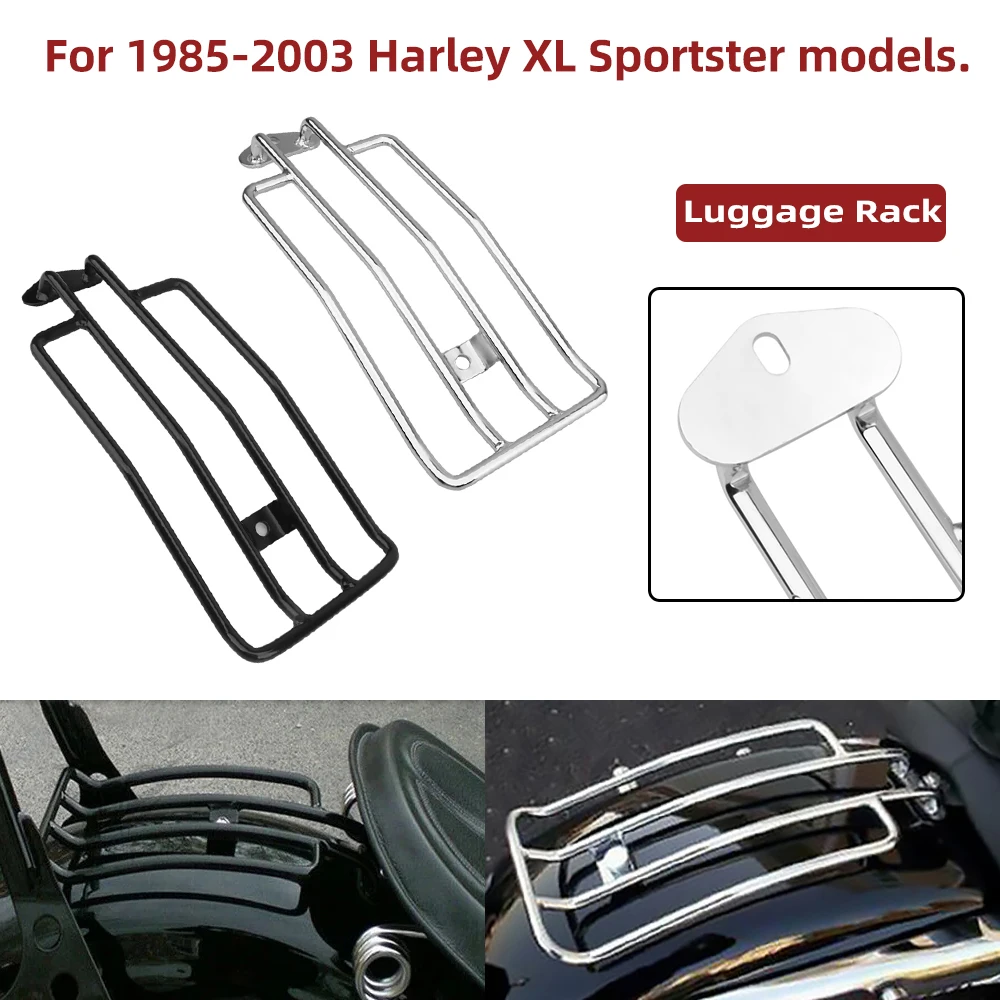 Steel Rear Fender Solo Seat Luggage Rack Support Shelf For Harley Sportster Iron XL883 XL1200 X48 Custom Roadster 1985-2003