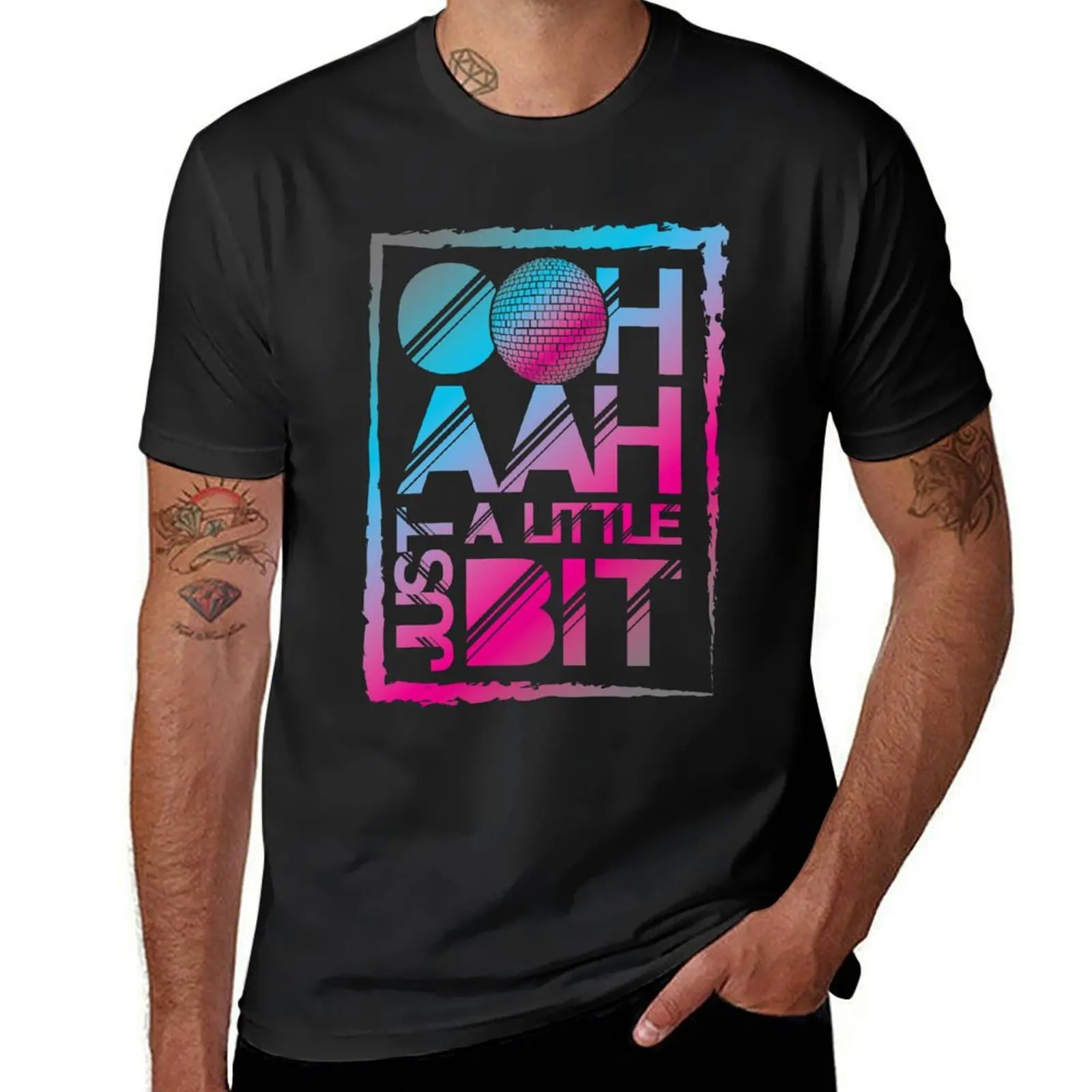 Eurovision Song Contest | Ooh Aah Just A Little Bit! Disco Ball Original Design T-Shirt tees korean fashion Men's clothing