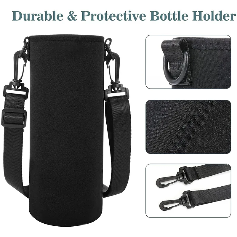 420-1500ML Neoprene Pouch Holder Sleeve Cover Sports Water Bottle Case Insulated Bag Carrier for Mug Bottle Cup