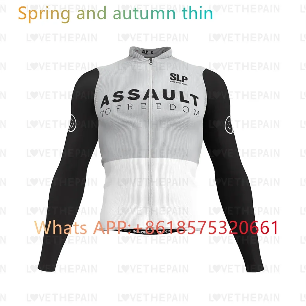 SLP Bike men Long Sleeve Cycling Jersey Bicycle Running MTB Clothing Breathable Thin Coat Racing Pro Team Jersey Pro Shirt 2024