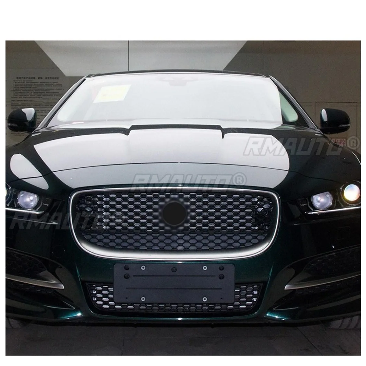 ل جاكوار XE XEL 2015-2019 اكسسوارات السيارات سيارة مصبغة سباق الشوايات المصد الأمامي شواء الوفير شواء الجبهة شواء الذقن طقم الجسم #3