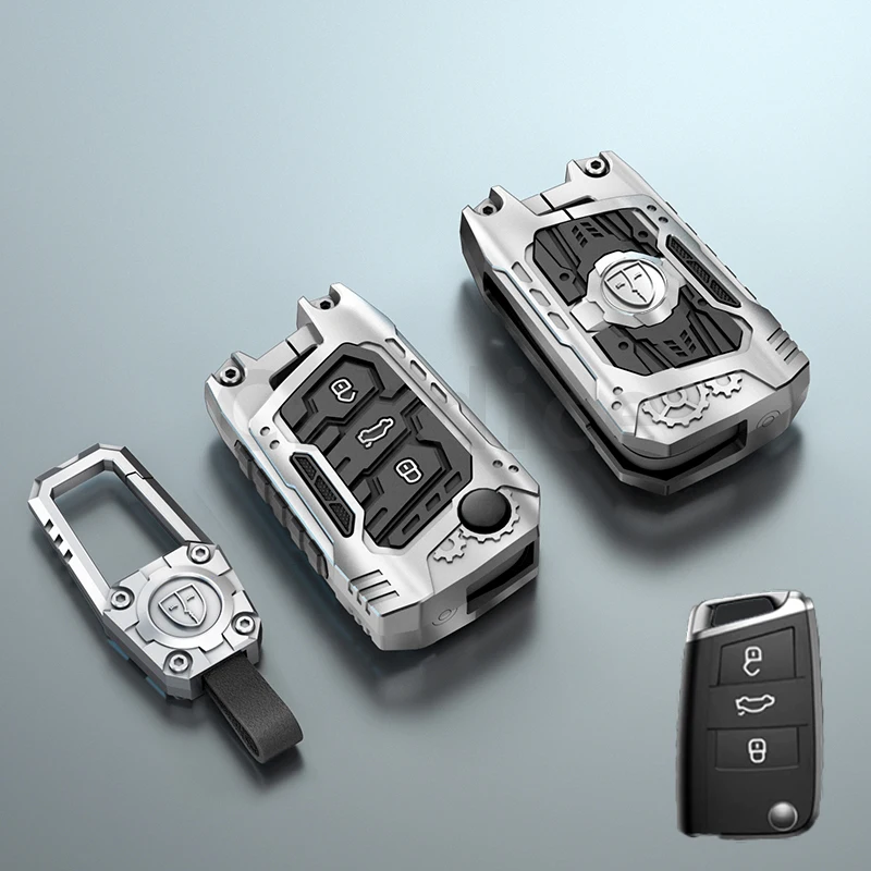 Funda para llave de coche, accesorio para Vw Scirocco Golf Mk6 Volkswagen Polo Vw Passat B8 Skoda Kodiaq Superb Golf EOS Magotan Seat
