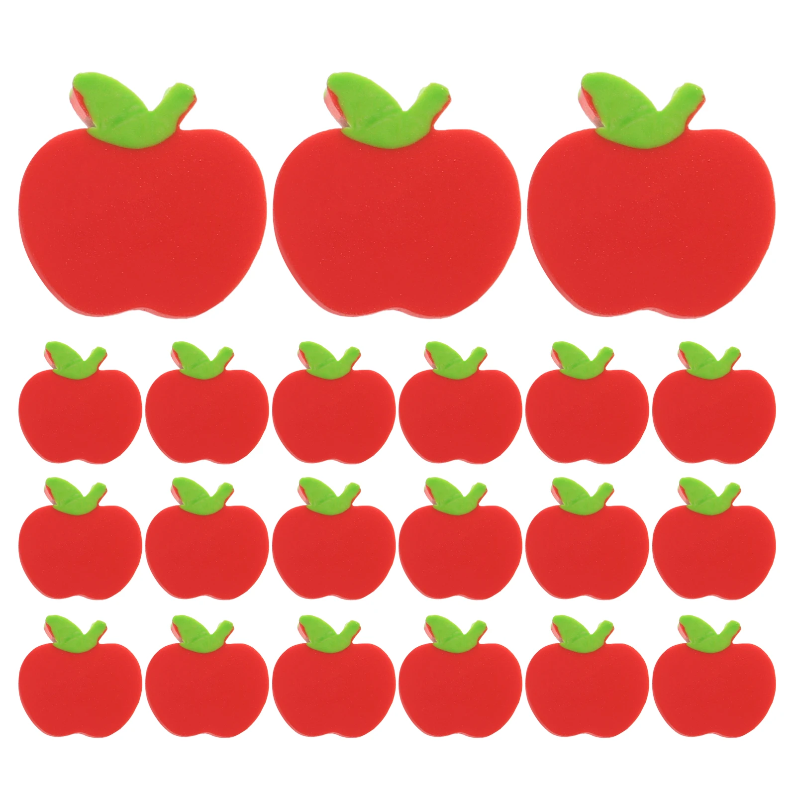 

100 Pcs Apple Eraser Dessert Cartoon Erasers for Kids Small Children Kawaii Tpr Cute Fruit Student